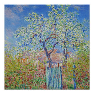 Poster Arbre à poires en fleurs - Claude Monet