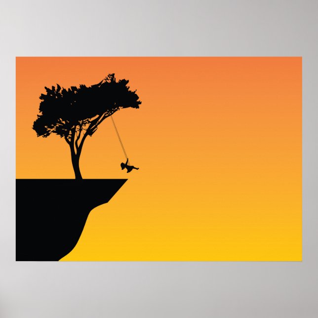 Poster Arbre à scier (Devant)