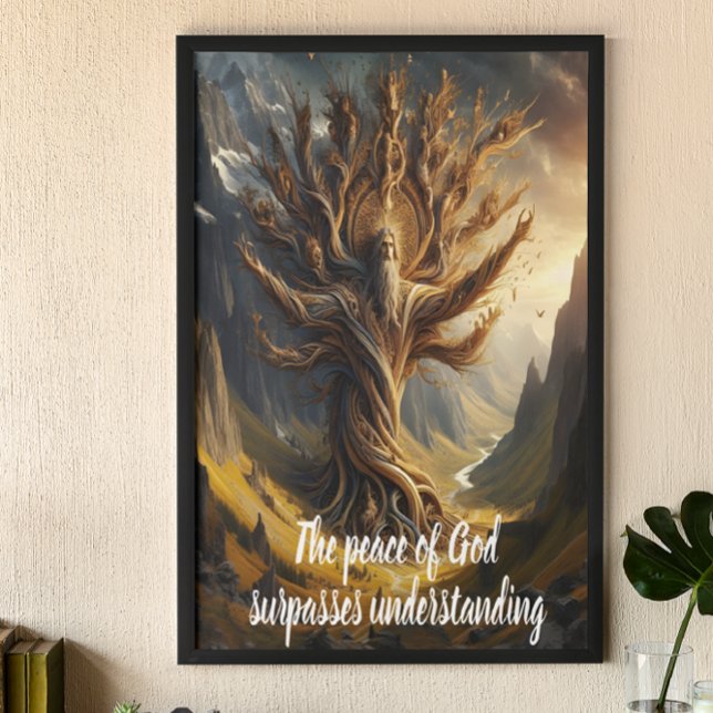 Poster Arbre avec la paix des dieux surpasse tout (Créateur téléchargé)
