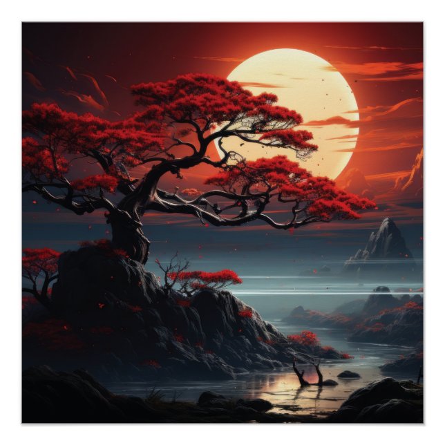Poster Arbre bonsaï (Devant)