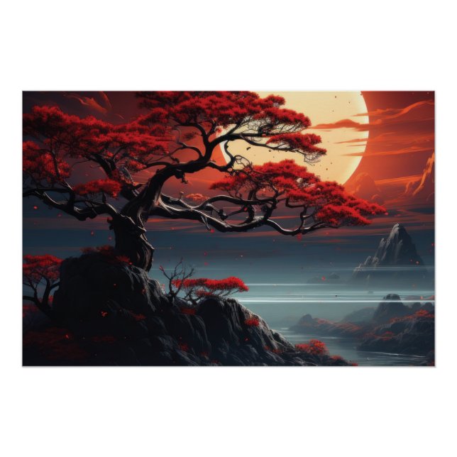 Poster Arbre bonsaï (Devant)