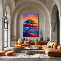 Arbre Bonsaï Zen Pointillisme Art Paysager