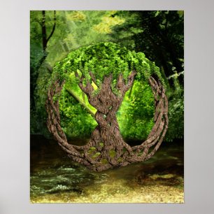 Poster Arbre Celtique De Vie