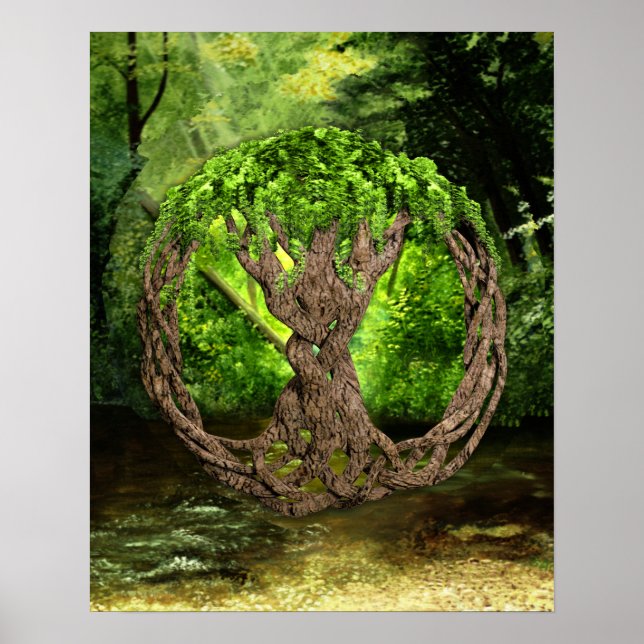 Poster Arbre Celtique De Vie (Devant)
