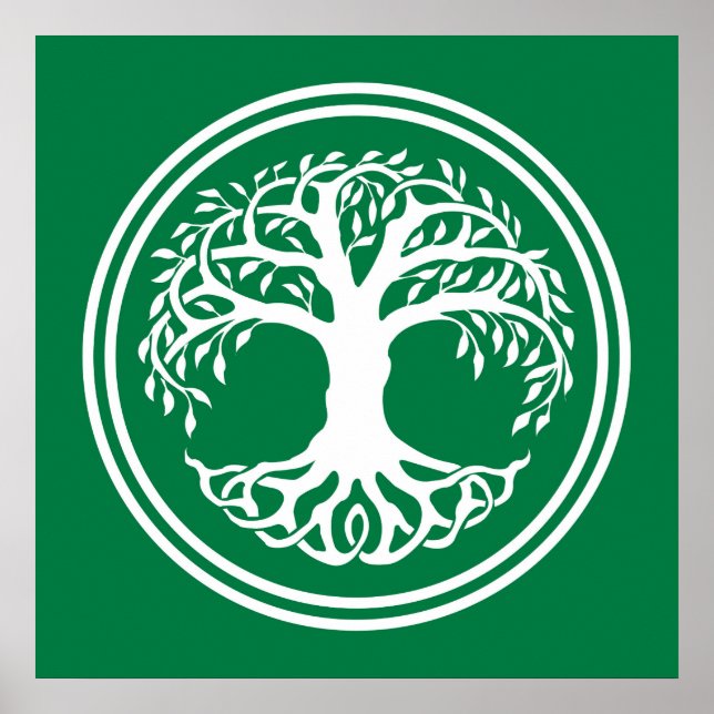 Poster Arbre celtique du noeud de vie (Devant)