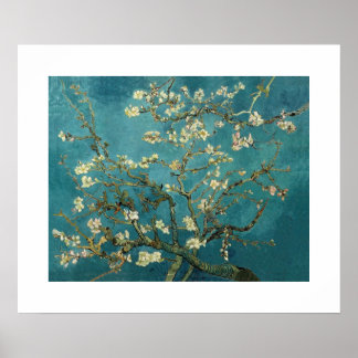 Poster Arbre d'amande en fleurs par Van Gogh