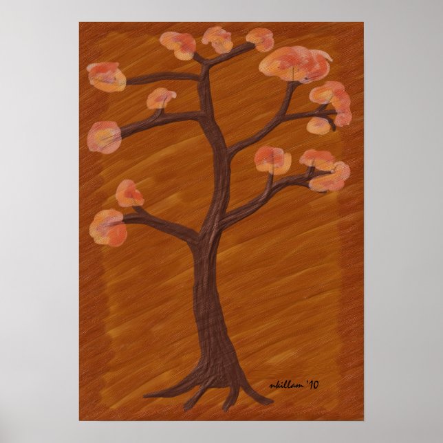 Poster Arbre d'automne (Devant)