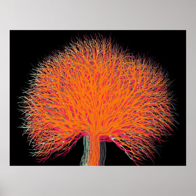 Poster Arbre d'automne (Devant)