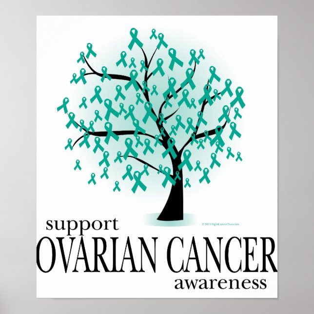 Poster Arbre de cancer de l'ovaire (Devant)