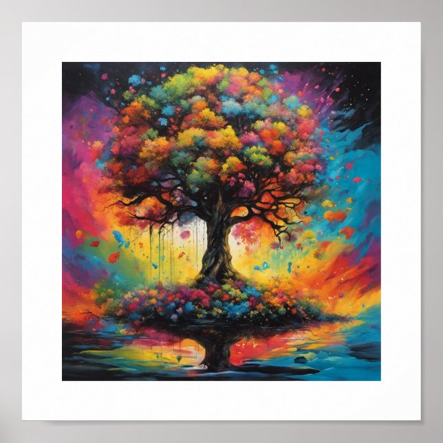 Poster Arbre de connaissance de l'affiche du bien et du m (Devant)