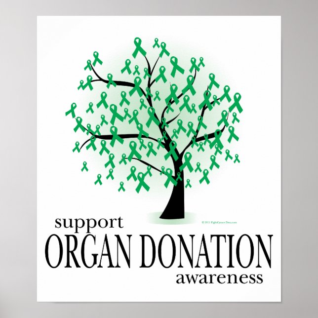 Poster Arbre de don d'organes (Devant)