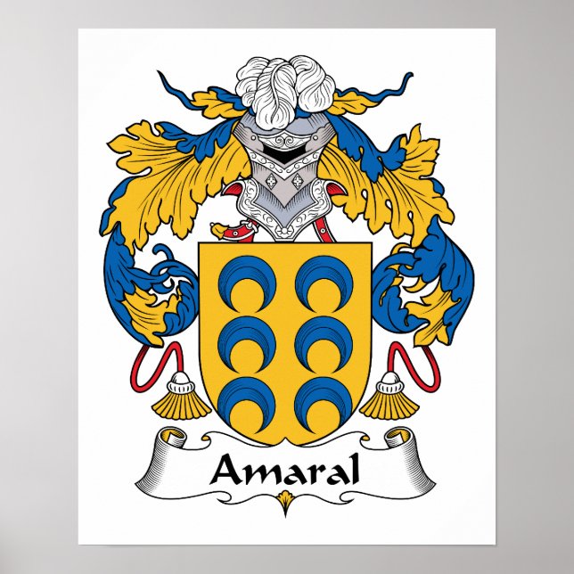 Poster Arbre de famille Amaral (Devant)