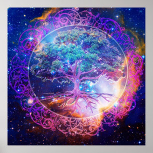 Poster Arbre de la guérison de la vie