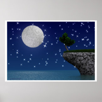 Poster Arbre de la lune