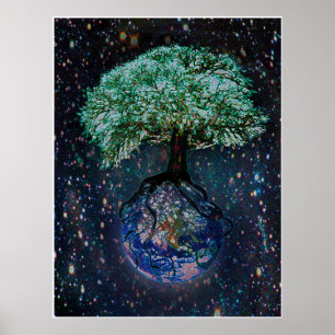 Poster Arbre de la terre de la vie