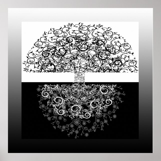 Poster Arbre de l'équilibre de vie (Devant)