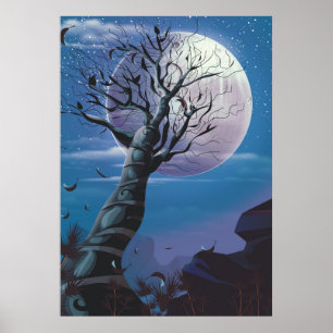 Poster Arbre de Lune