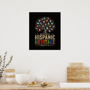 Poster Arbre de l'unité du Mois du patrimoine hispanique