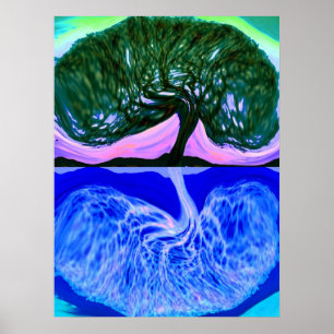 Poster Arbre de mouvement de la vie