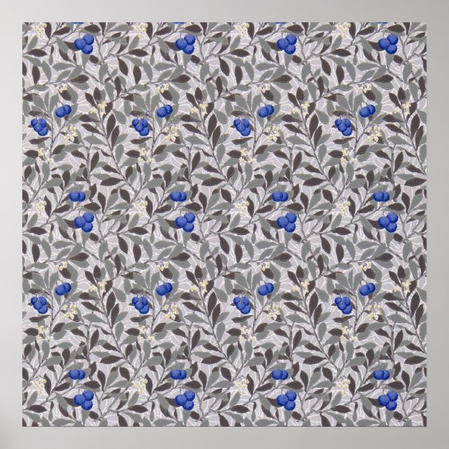 Poster Arbre de myrtille, William Morris (Devant)