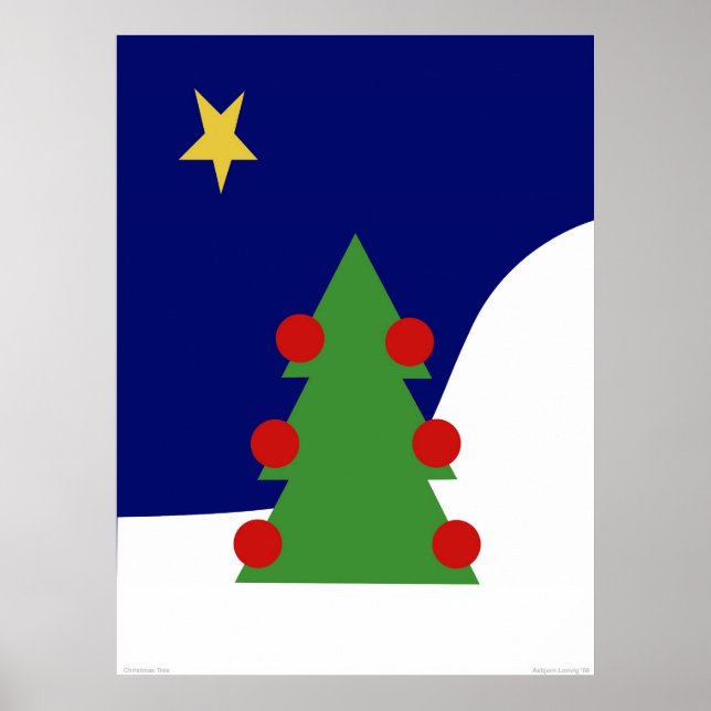 Poster Arbre de Noël (Devant)