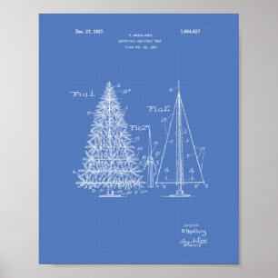 Poster Arbre de Noël 1927 Plan directeur de l'art des bre