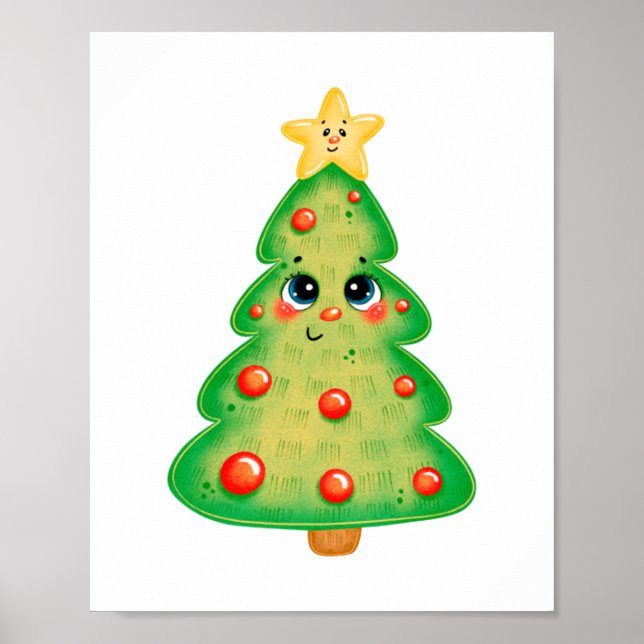 Poster Arbre de Noël 62 (Devant)