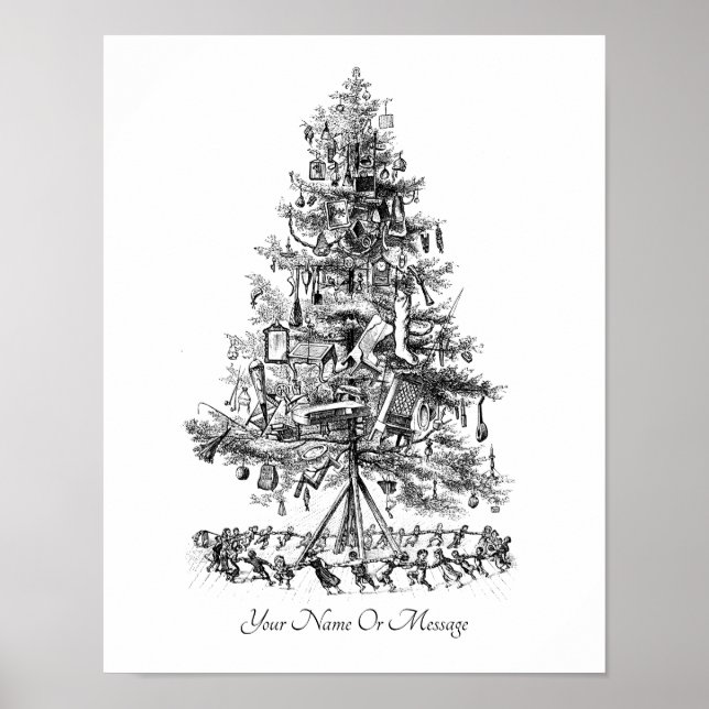 Poster Arbre de Noël Art Kid’s 1800 (Devant)