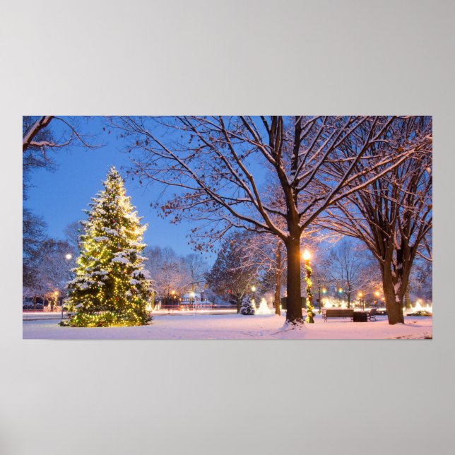 Poster Arbre de Noël communautaire, Worthington, Ohio (Devant)
