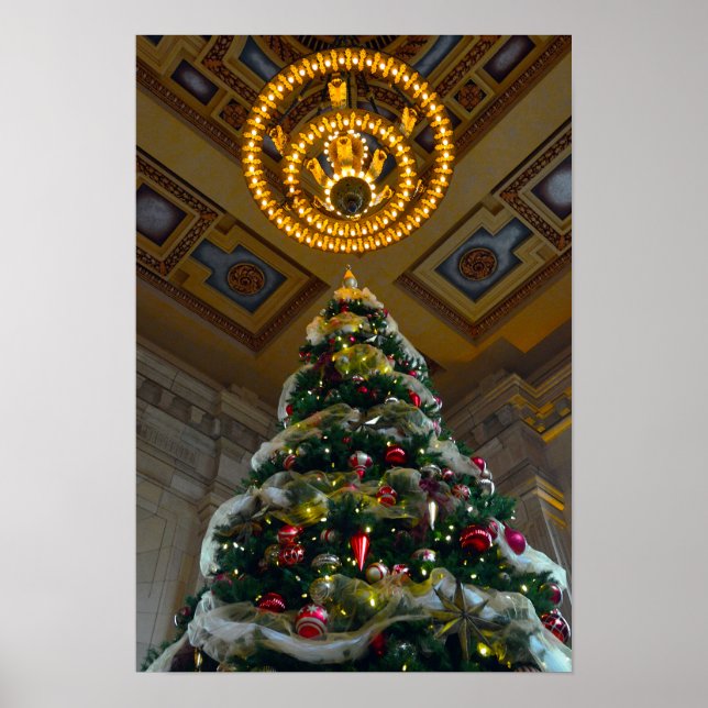 Poster Arbre de Noël de la gare Union (Devant)