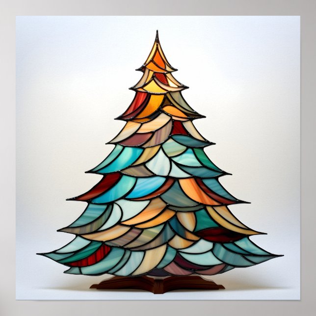 Poster Arbre de Noël en verre (Devant)
