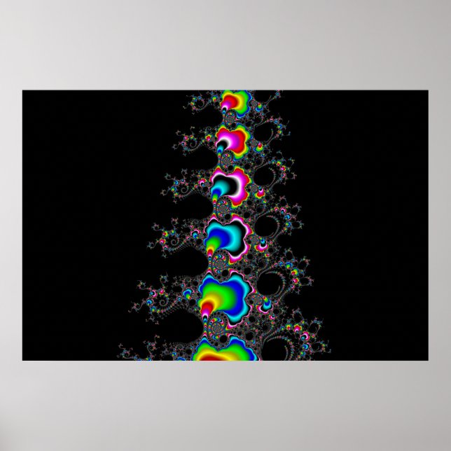 Poster Arbre de Noël - Fractral (Devant)