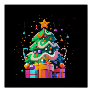Poster Arbre de Noël Magie Radiance