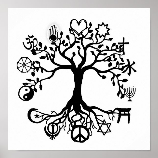 Poster Arbre de paix (Devant)