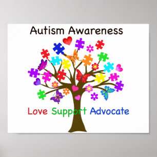 Poster Arbre de sensibilisation sur l'autisme