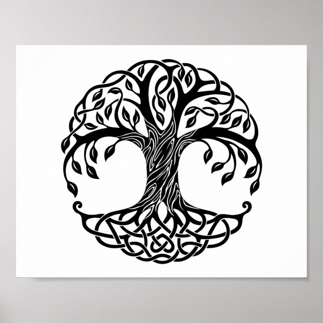 Poster Arbre de vie celtique (Devant)
