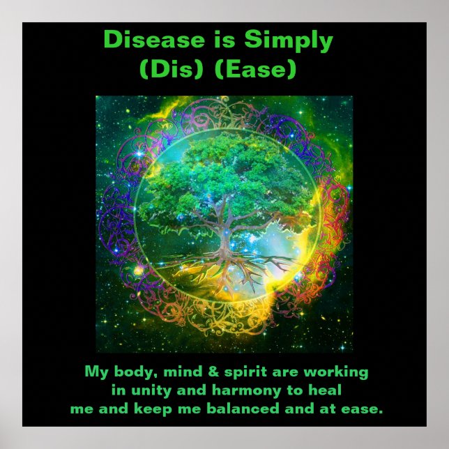 Poster Arbre de vie et de santé (Devant)
