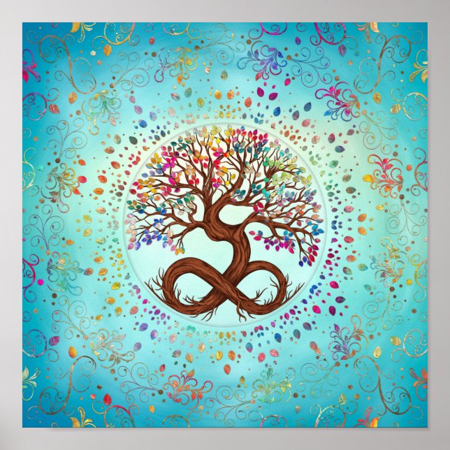 Poster Arbre de vie - Infinité (Devant)