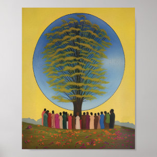Poster Arbre de vie Signification de l'origine Expliquée