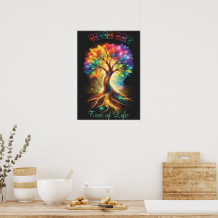 Poster Arbre de vie Vivid Art – Conception Nature