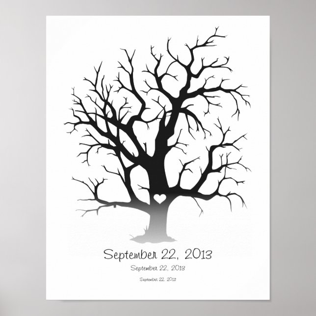 Poster Arbre d'empreintes 11"x14" (Devant)
