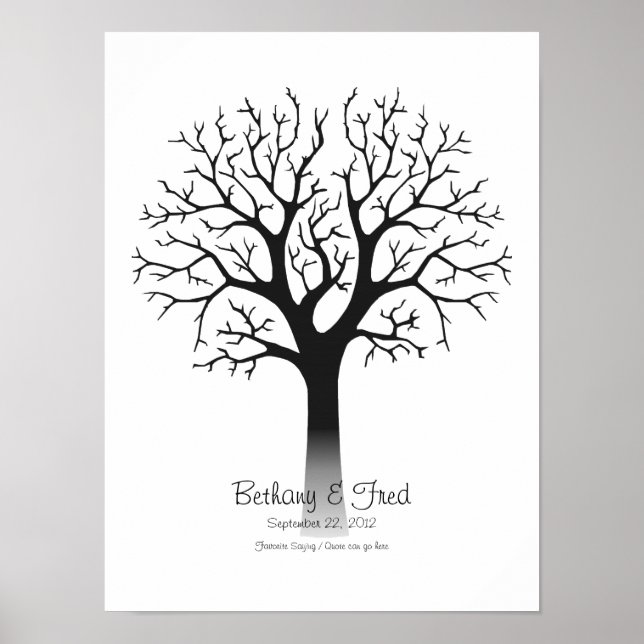 Poster Arbre d'empreintes 12"x16" (Devant)
