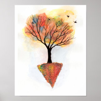 Poster Arbre des couleurs