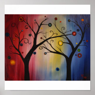 Poster Arbre des lumières