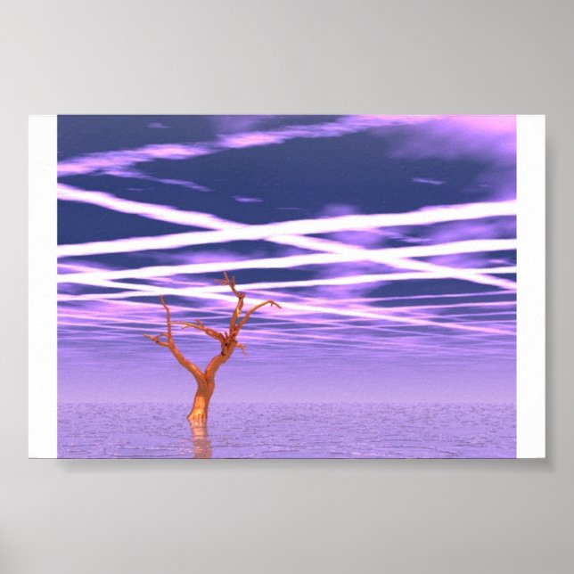 Poster Arbre doré (Devant)