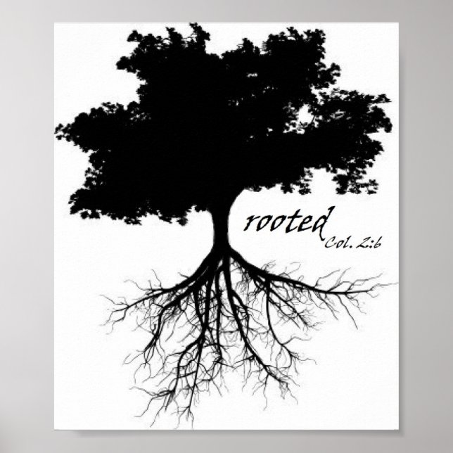 Poster (Arbre "enraciné" avec Col. 2:6) (Devant)