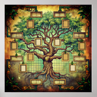 Arbre familial coloré |