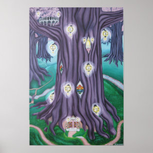 Poster Arbre géant en Améthyste