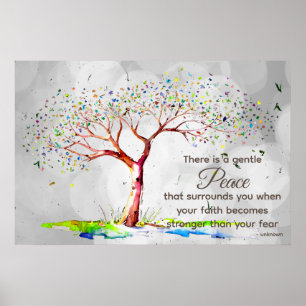 Poster *~* Arbre Imaginaire AP81 Ethereal Bokeh Citation