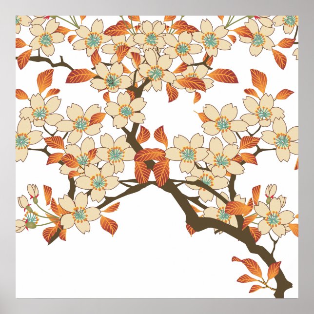 Poster Arbre japonais (Devant)